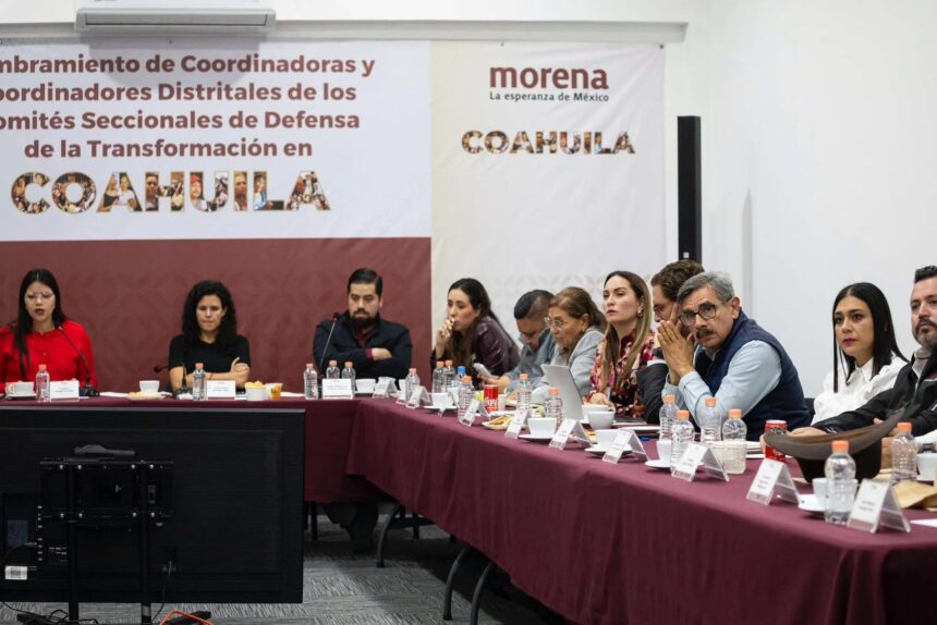Morena y PT definen coordinadores rumbo a elección 2026 en Coahuila