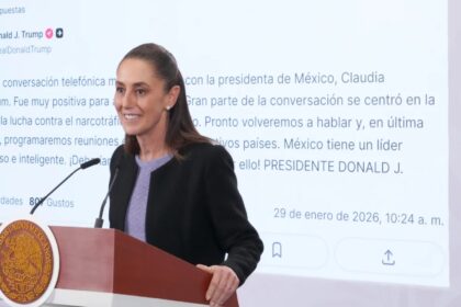 Sheinbaum y Trump abordan seguridad y comercio en llamada bilateral