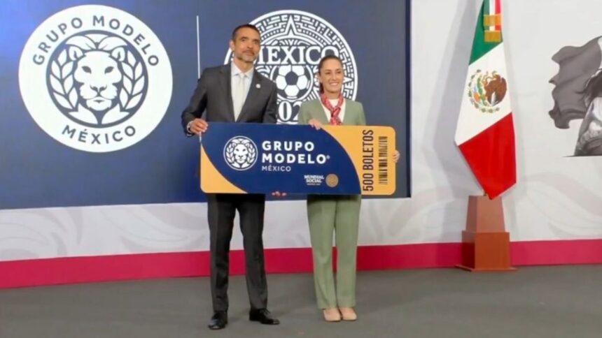 Grupo Modelo regalará 500 boletos para el Mundial 2026 en México