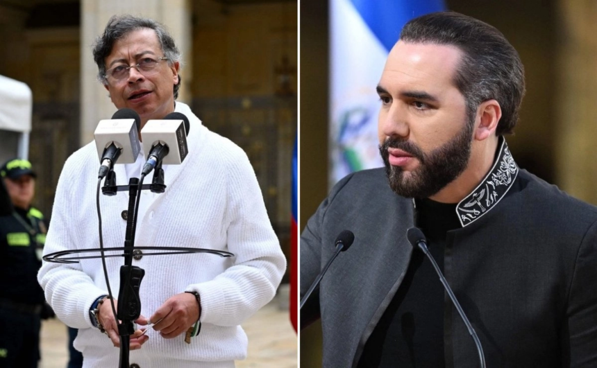 Bukele ofrece a Petro trasladar presos salvadoreños a Colombia