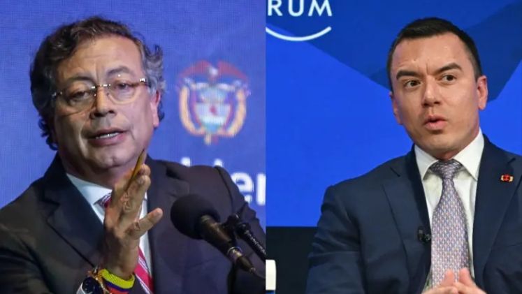 Petro acusa a Noboa y sube tensión diplomática Colombia-Ecuador