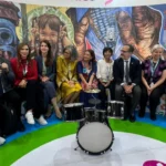 Clara Brugada presenta el Pabellón de las Utopías en Azerbaiyán