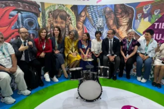 Clara Brugada presenta el Pabellón de las Utopías en Azerbaiyán