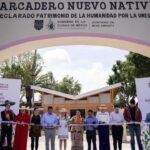Clara Brugada renueva tres embarcaderos en Xochimilco