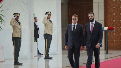 Explosiones cerca del hotel de Macron durante visita a Siria