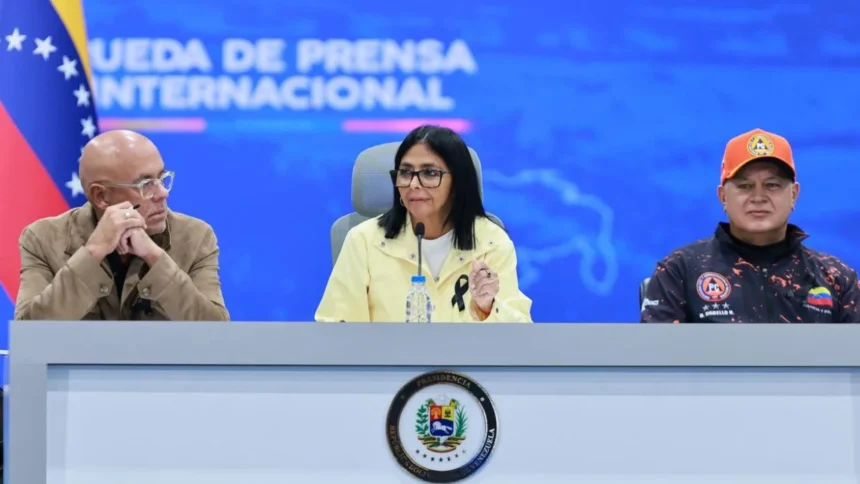 Delcy Rodríguez agradece a México apoyo tras sismos en Venezuela