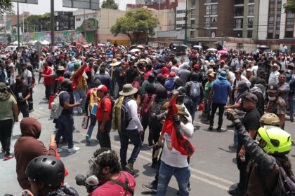 Marchas afectan accesos al Estadio Azteca en Mundial 2026