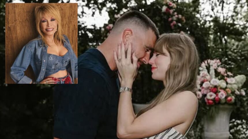 Taylor Swift y Travis Kelce donan 2 mdd a biblioteca de Dolly Parton
