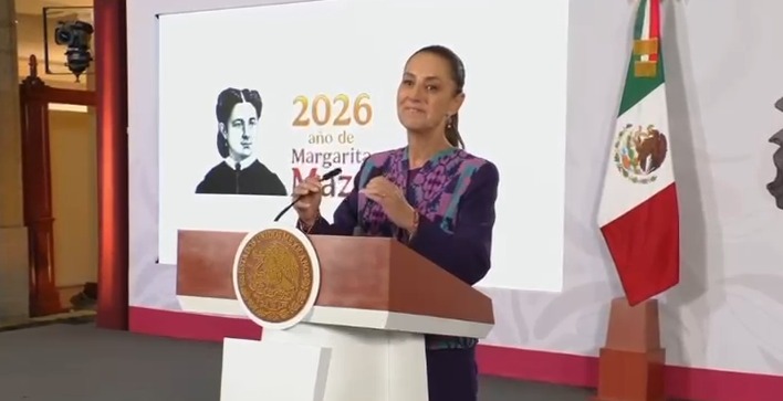Sheinbaum supervisa sargazo, Parque del Jaguar y Tren Maya en QRoo