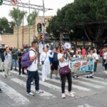 Trabajadores del IMSS protestan en CDMX y rechazan alza salarial